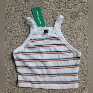 Cute Striped Rainbow Tank